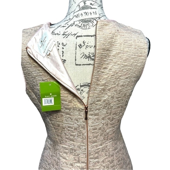 Kate Spade ♠️ Della Dress All That Glitters in Rose Gold Size 6 NWT - Picture 6 of 8